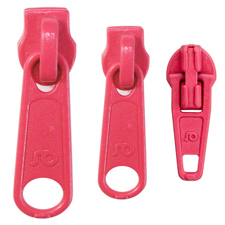 Reißverschluss-Schieber, 3mm, pink