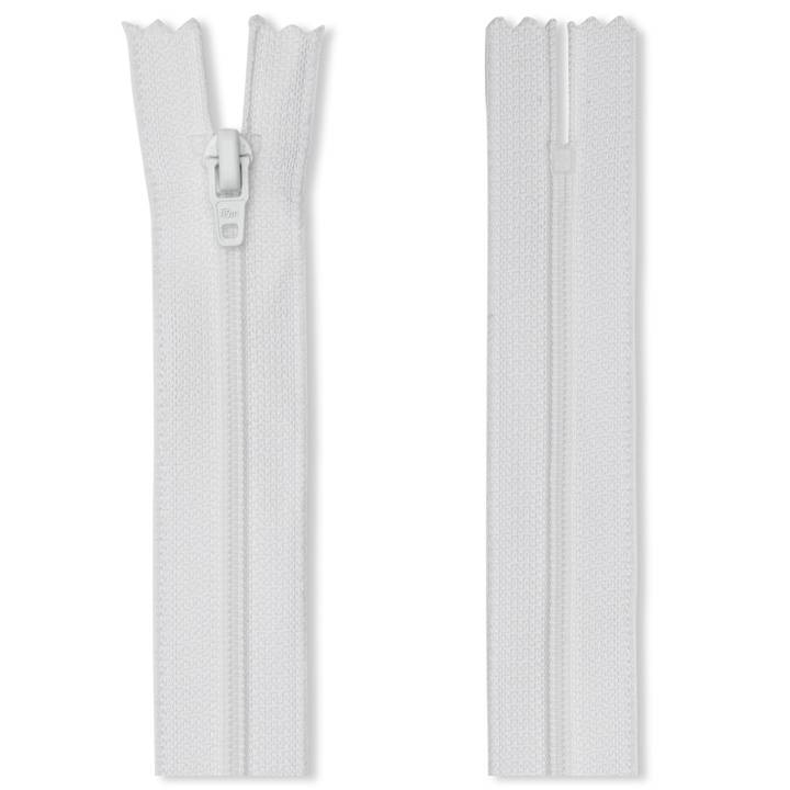 Zip fastener M4 in a film packaging, open-end, 65cm, white