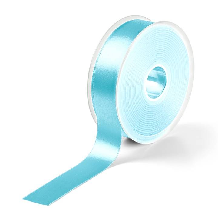 Satin ribbon, 25mm, light turquoise