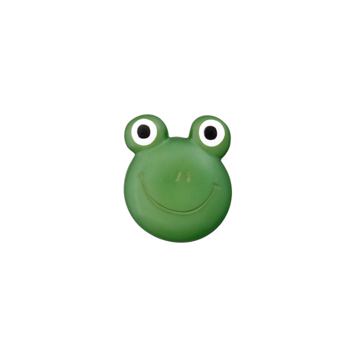 Polyesterknopf Öse Frosch 20mm grün