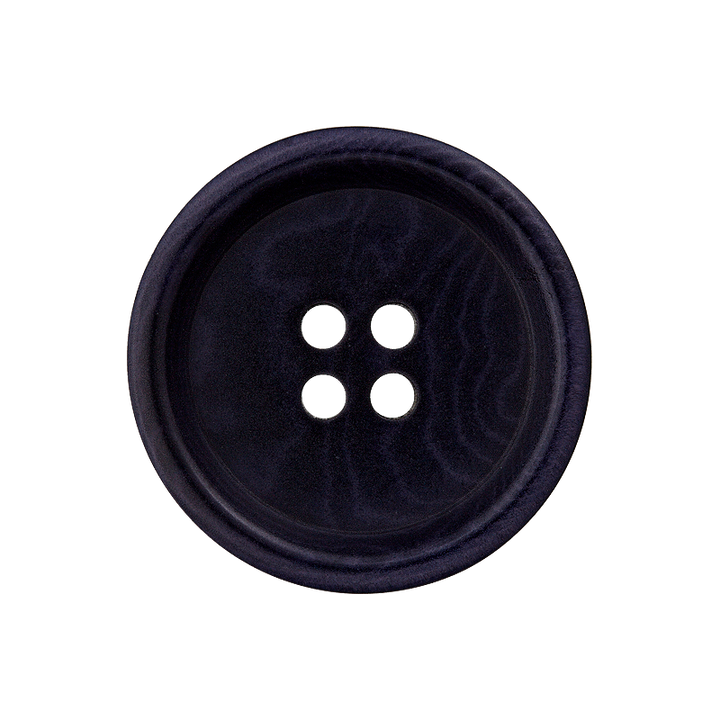 Corozo Four-Hole Button 20mm blue