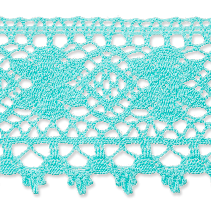 lace 50mm green turquoise