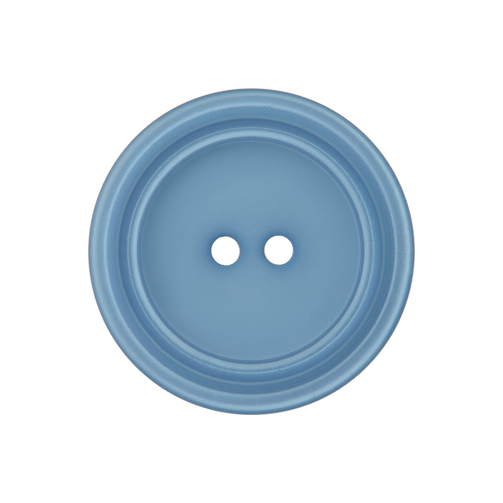 Polyesterknopf 2-Loch, 20mm, blau