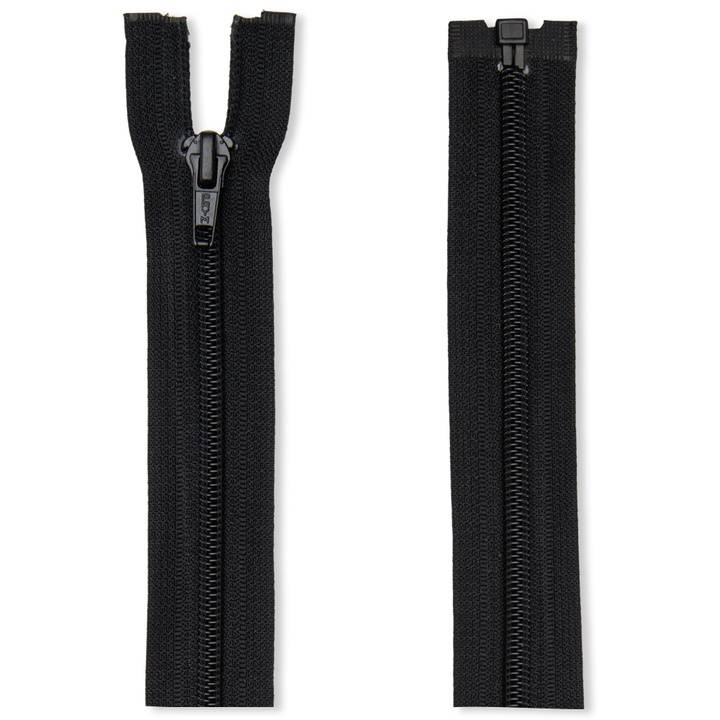 Zip fastener S3 in a film packaging, open-end, 65cm, black