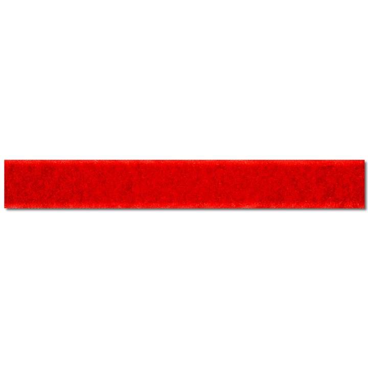 Flauschband zum Annähen, 20mm, rot
