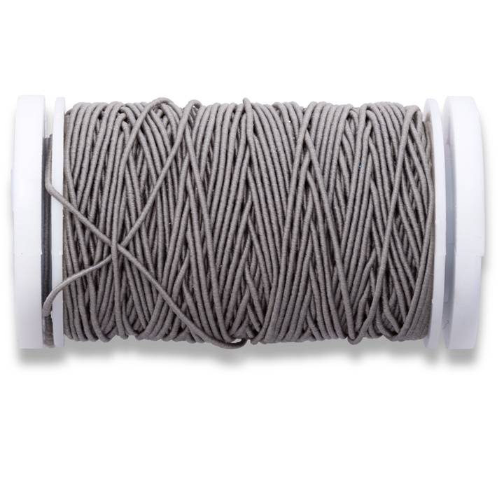 Elastic sewing threads 0,5mm, light grey