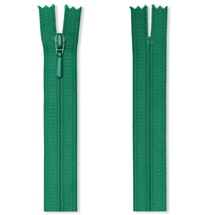 Reißverschluss S2 in Folienverpackung, unteilbar, 60 cm, blattgrün
