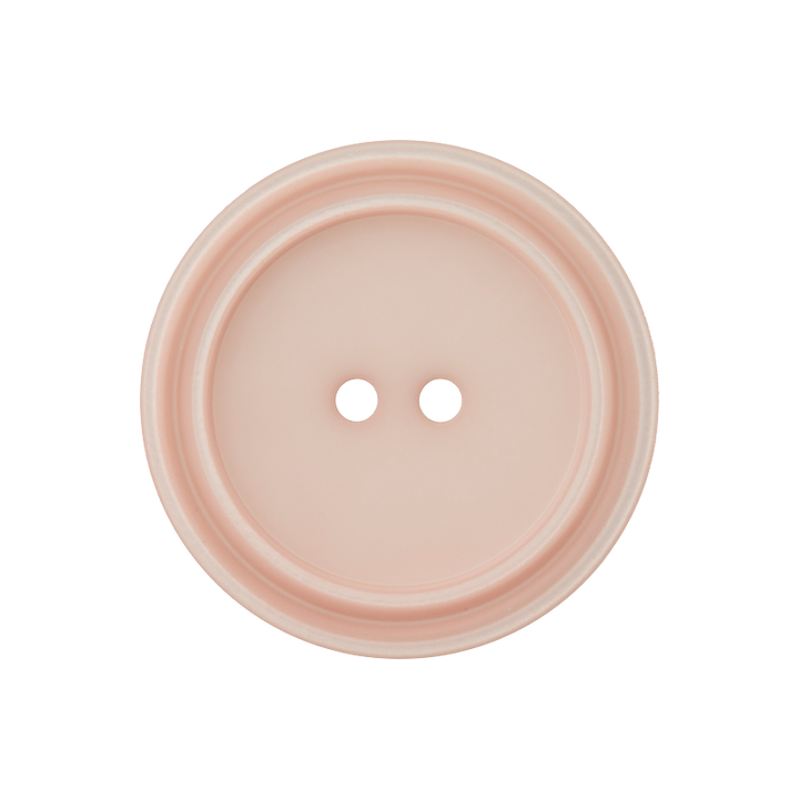 Polyester button 2-holes 25mm rose