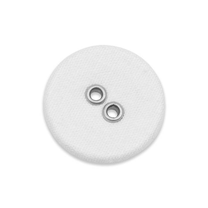 Linen buttons, 18mm, white