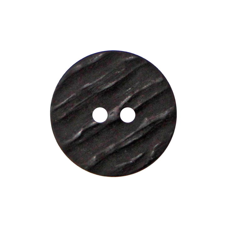 Coat/polyester button 2-holes, 25mm, black