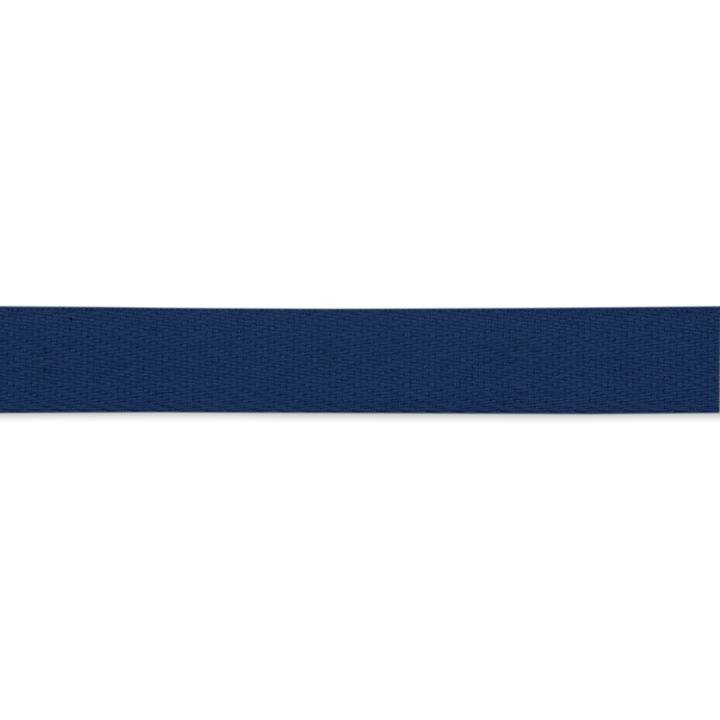 Cotton ribbon, strong, 15mm, navy blue