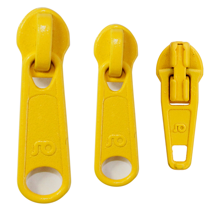 Reißverschluss-Schieber, 3mm, gelb