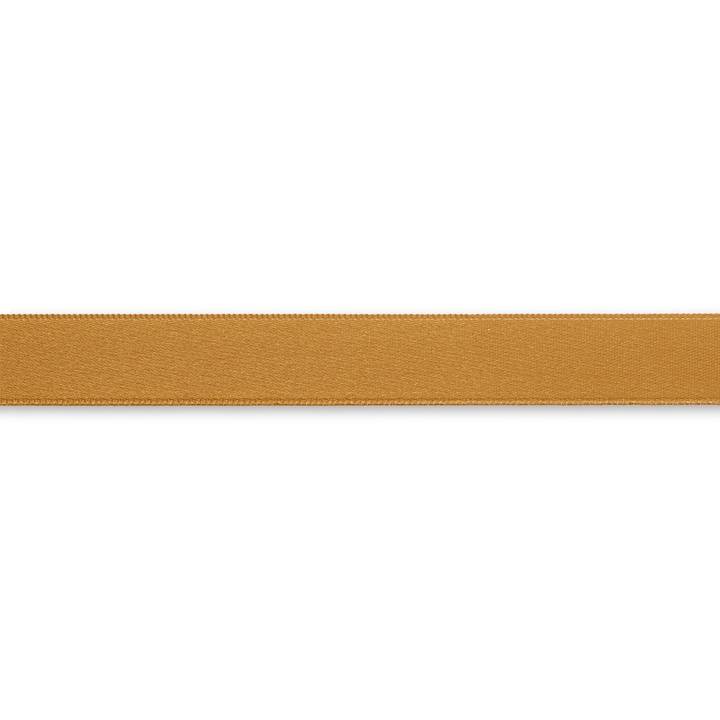Satin ribbon, 15mm, old gold