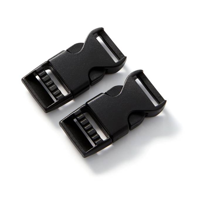 Clip buckles strong, 16mm, black