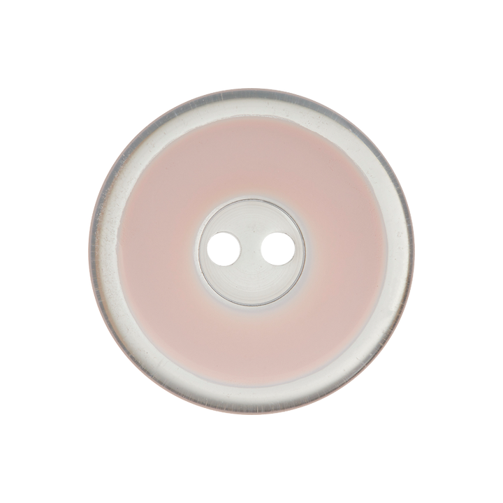 Polyesterknopf 4-Loch, 23mm, rosa
