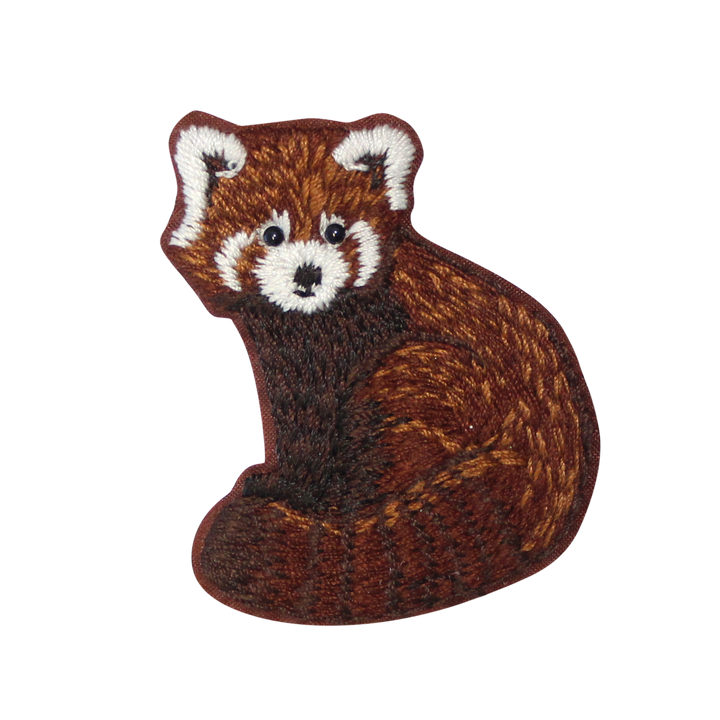 Motif décoratif Panda rouge brun