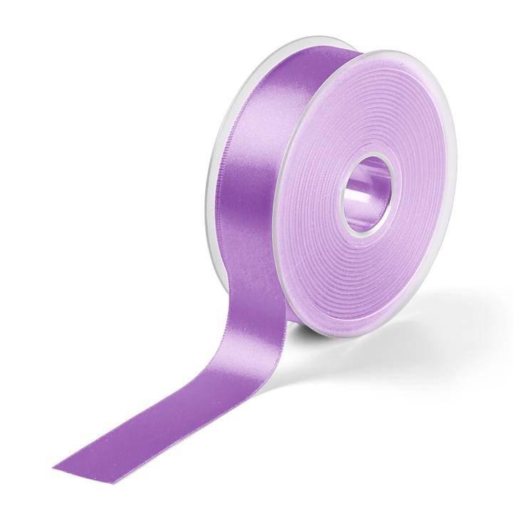 Satin ribbon, 25mm, light violet