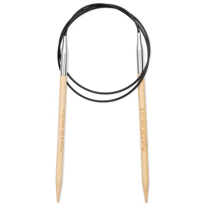 Circular knitting needle Prym 1530, bamboo, 80cm, 5.50mm