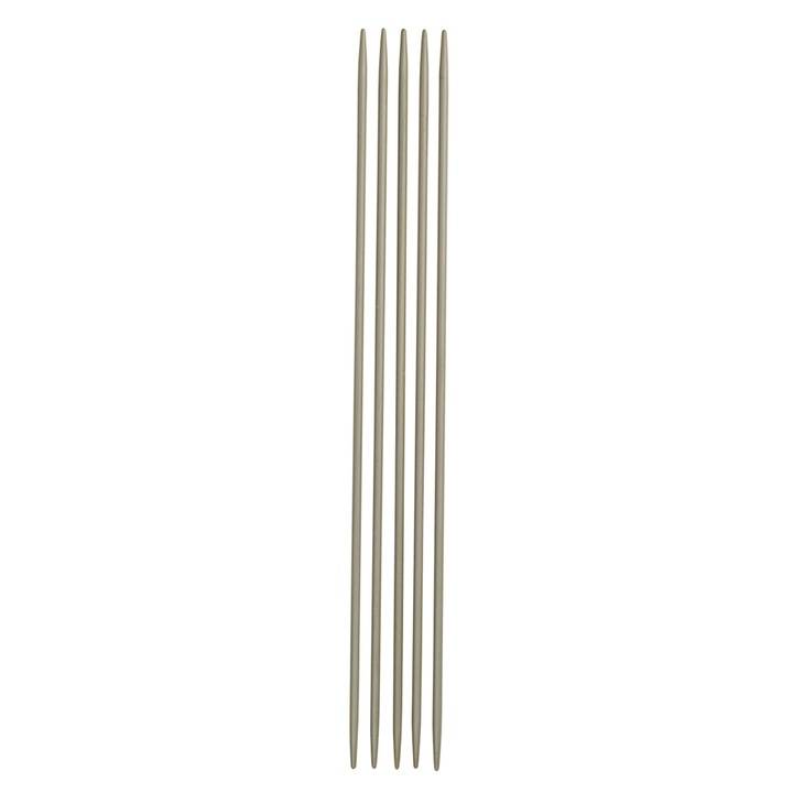 Double-pointed knitting needles, 15cm, 2.00mm, pearl grey