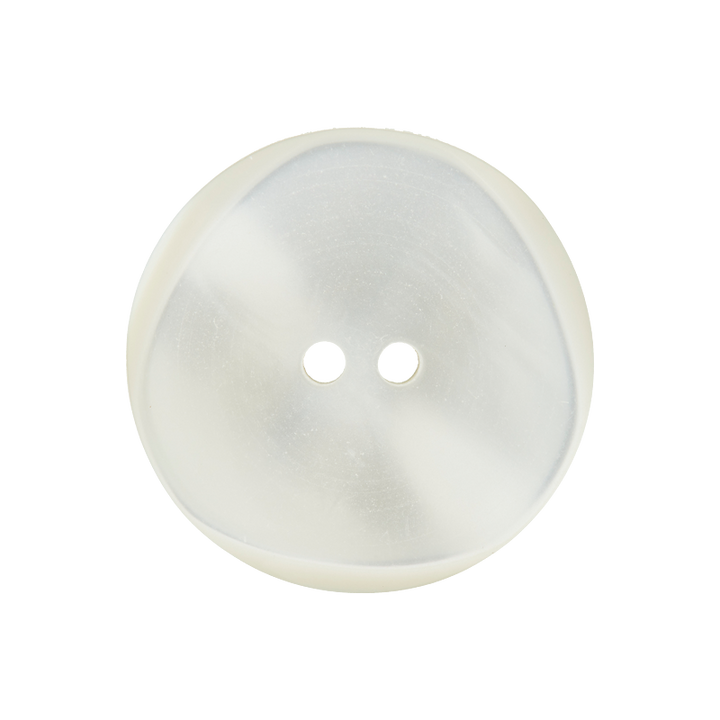 Polyester button 2-holes, 20mm, cream