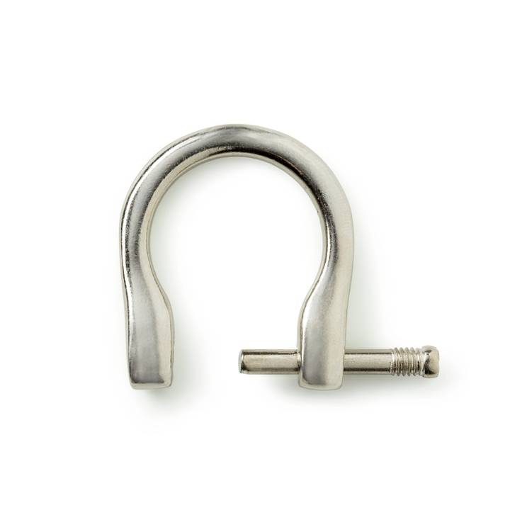 Bag handle loops, 18mm, antique brass