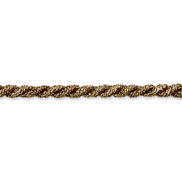 Brocade cord,4mm,antique gold