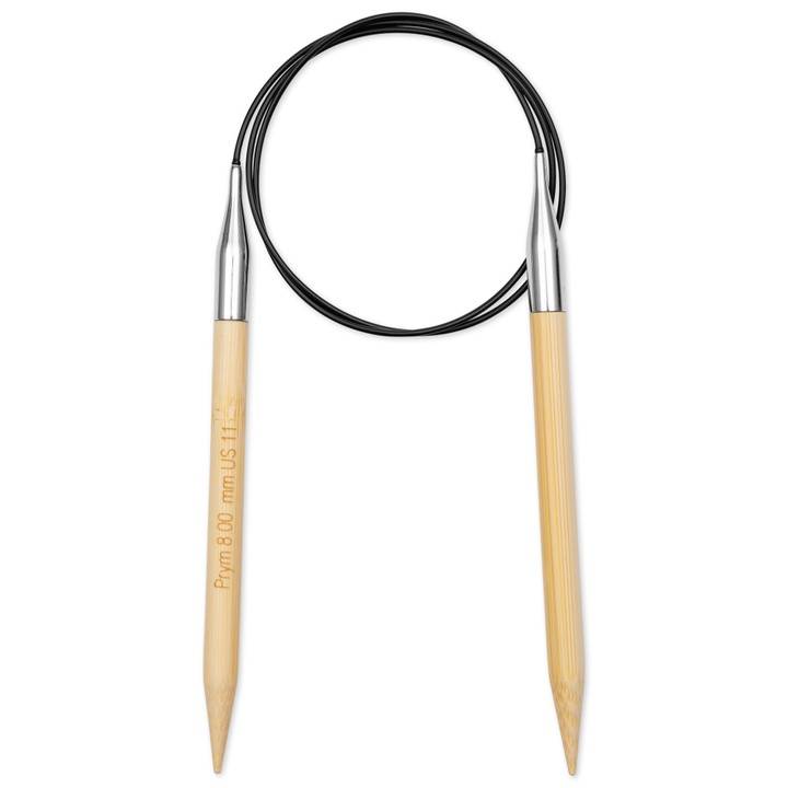 Aiguille à tricoter circulaire Bambou Prym 1530, 80cm, 8,00mm