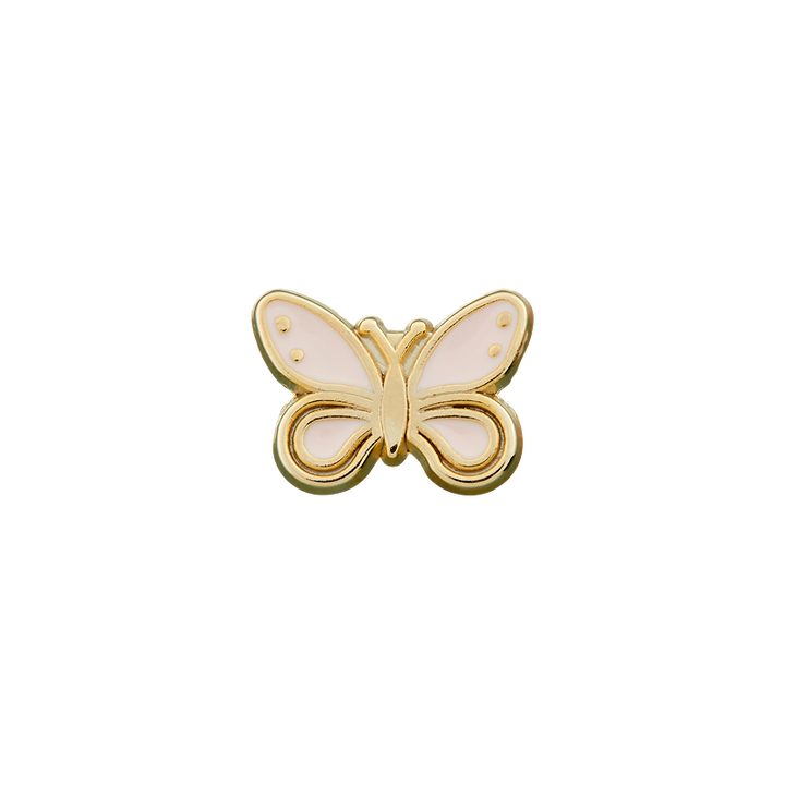 Metal/Polyester button shank, Butterfly