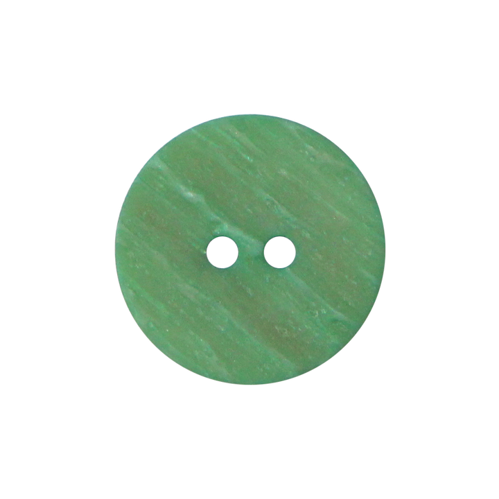Coat/polyester button 2-holes, 25mm, light green