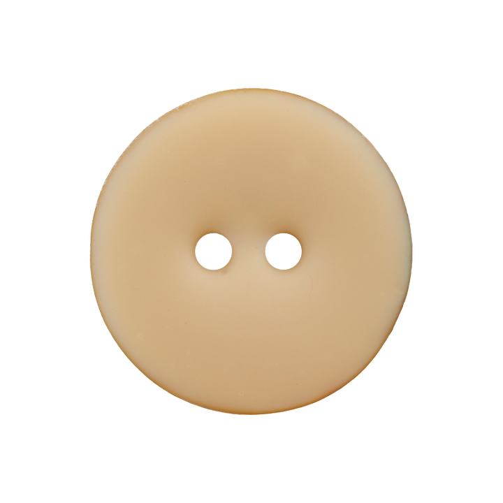 Shell/Poolester button 2-holes, 20mm, beige