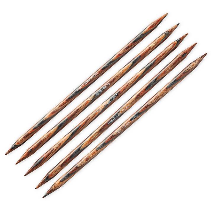Double-pointed knitting needles, natural, 20cm, 7.00mm