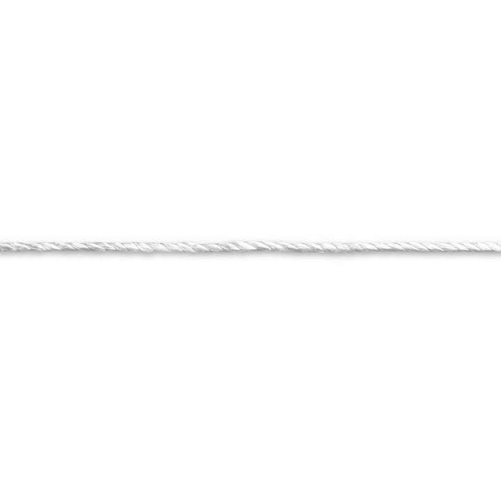 Satin cord, 2mm, white