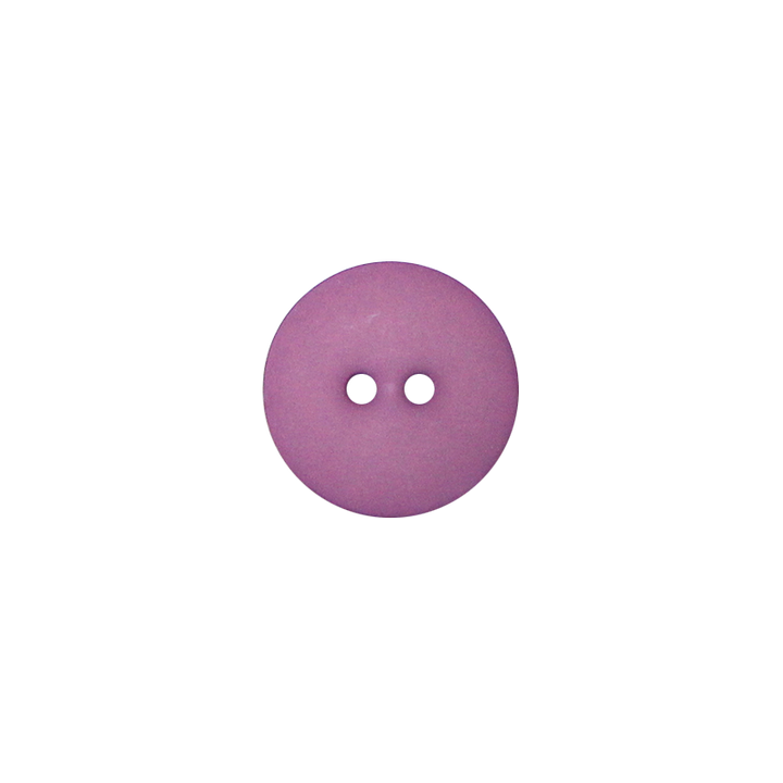Bouton polyester 2-trous, 18mm, violet