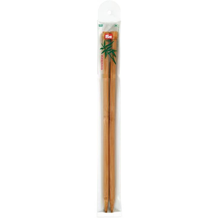 Jackenstricknadeln, Bambus, 33cm, 10,00mm