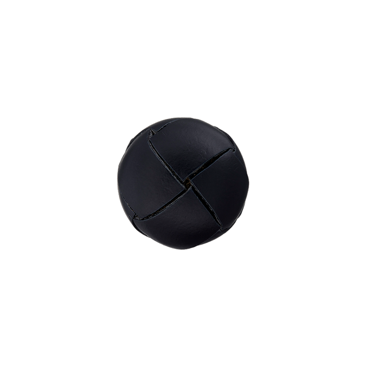 Lederknopf Öse, 27mm, schwarz