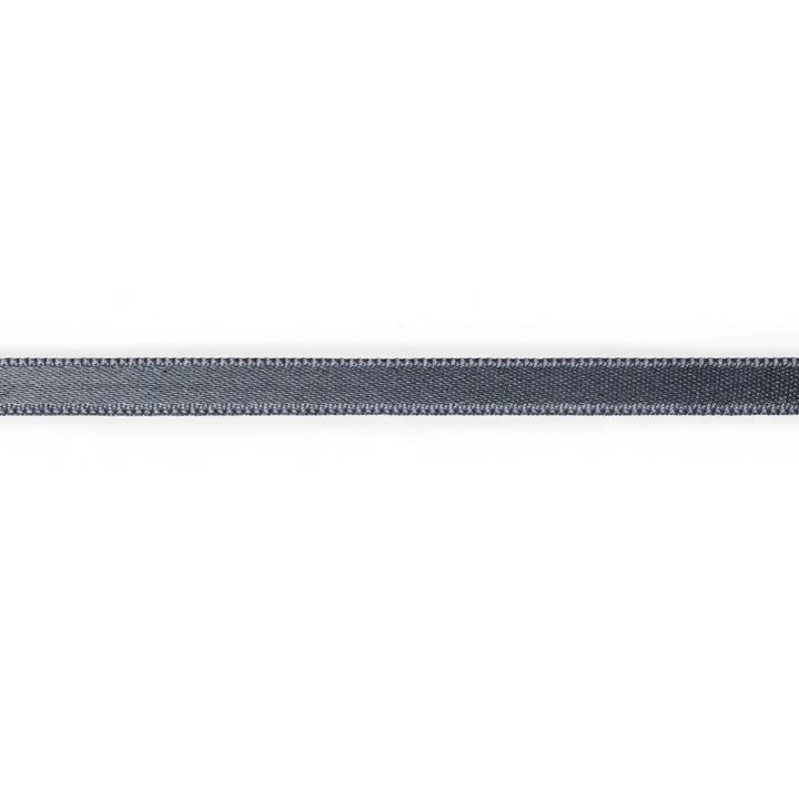 Satin ribbon, 6mm, grey