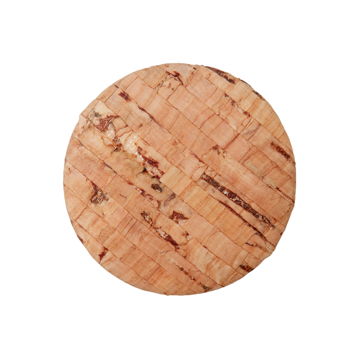Cork button shank 18mm brown