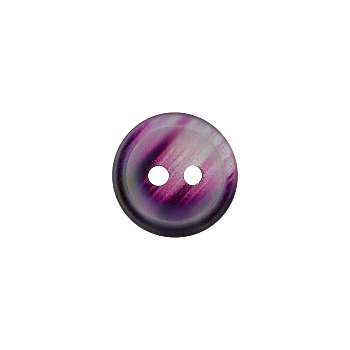 Polyester button 2-holes, 12mm, light purple