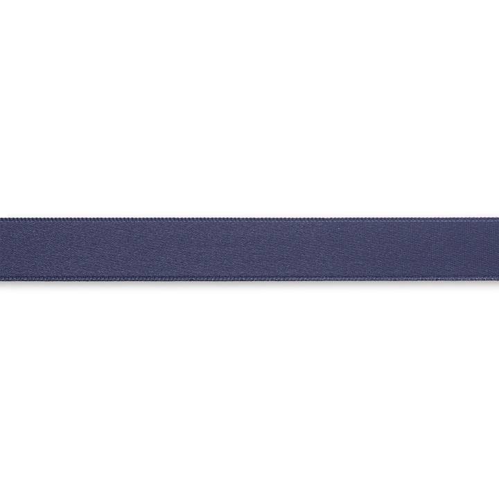 Satin ribbon, 15mm, navy blue