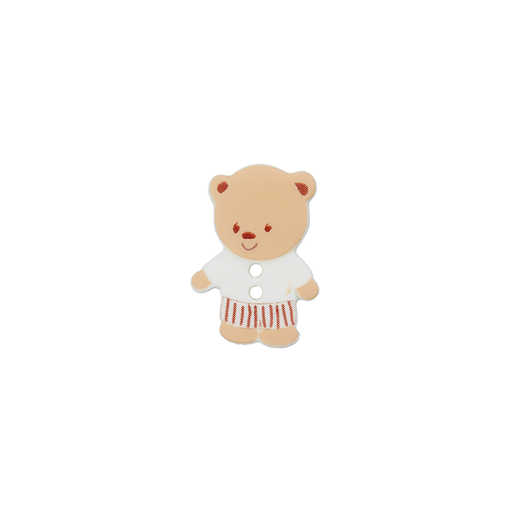 Polyester two-hole button Bear