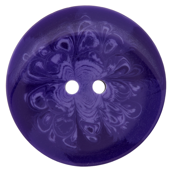 Polyesterknopf 2-Loch, Mantel, 38mm, violett
