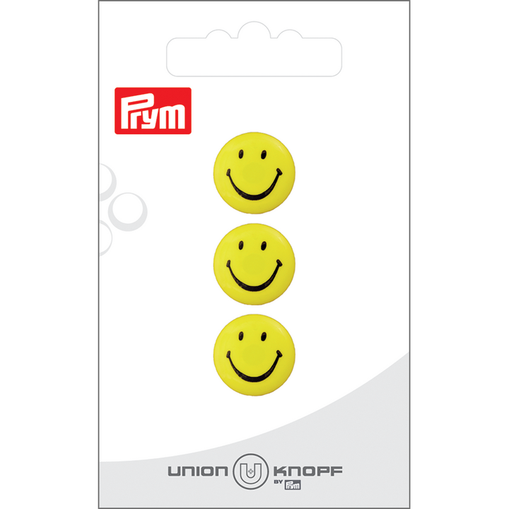 Bouton polyester pied smiley