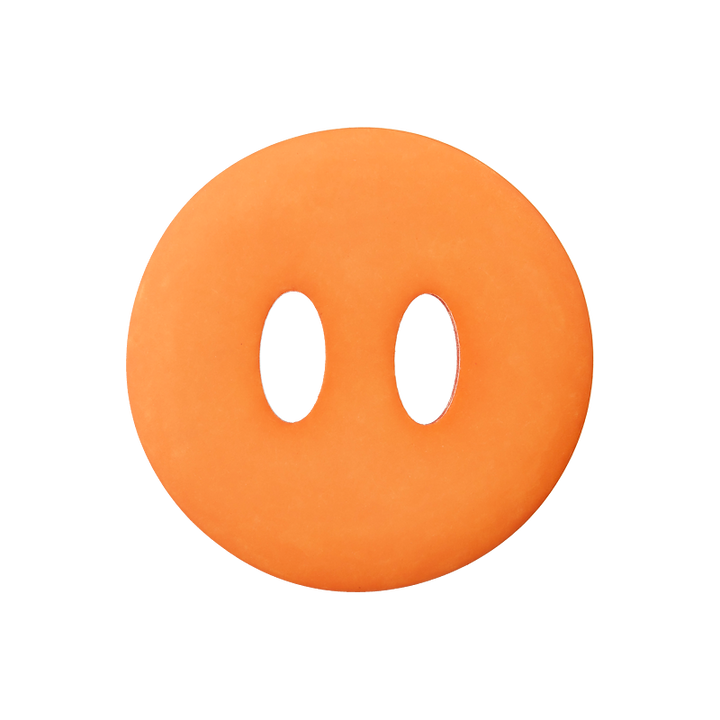 Polyester button 2-holes 25mm orange