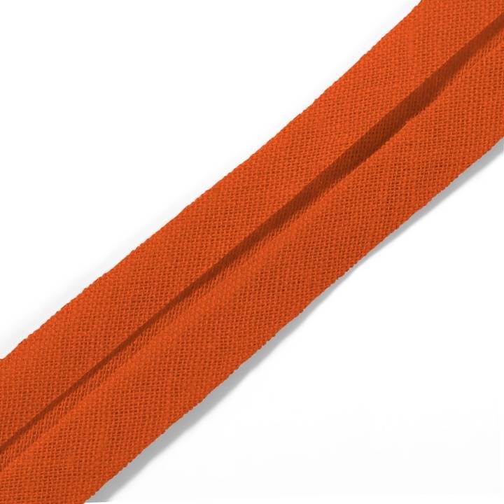 Bias binding, cotton, 40/20mm, orange, 30m