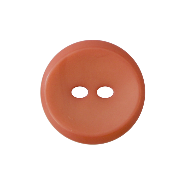 Пуговица из полиэстера, с 2 отверстиями, 23 мм, цвет ржавчины