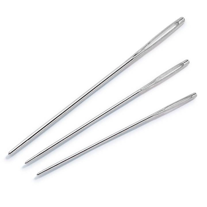 Tapestry needles with blunt point, No. 18-24, assorted