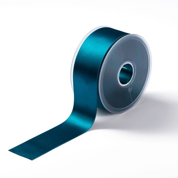 Satin ribbon, 38mm, turquoise