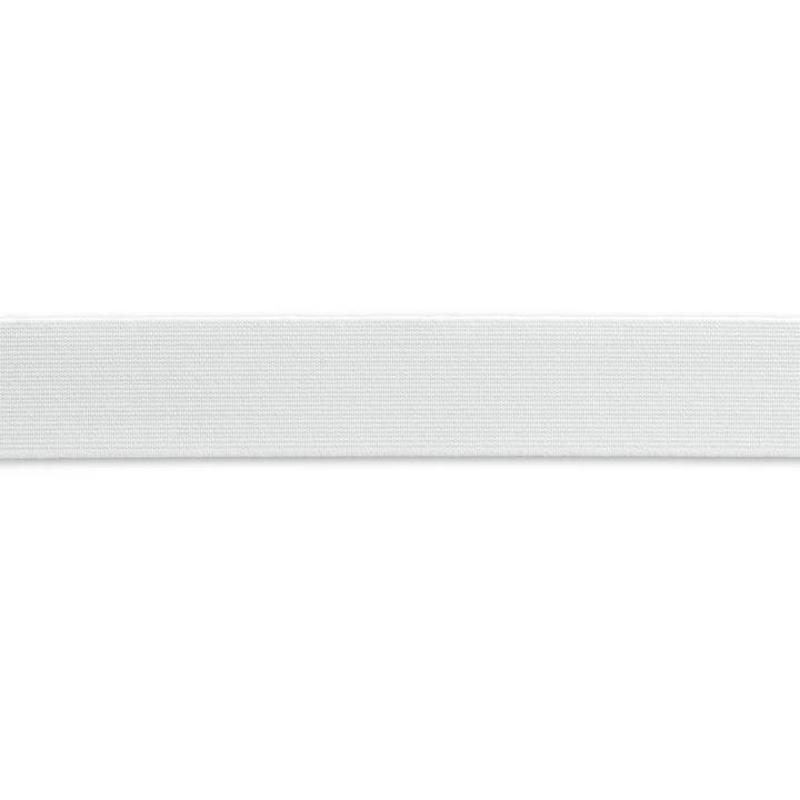 Elastic tape, strong, 30mm, white, 50m