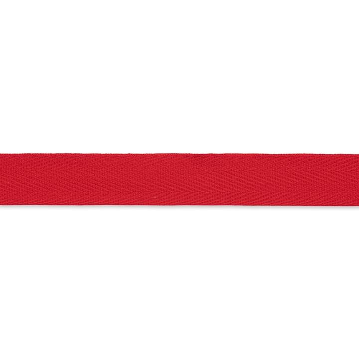 Cotton ribbon, strong, 15mm, red