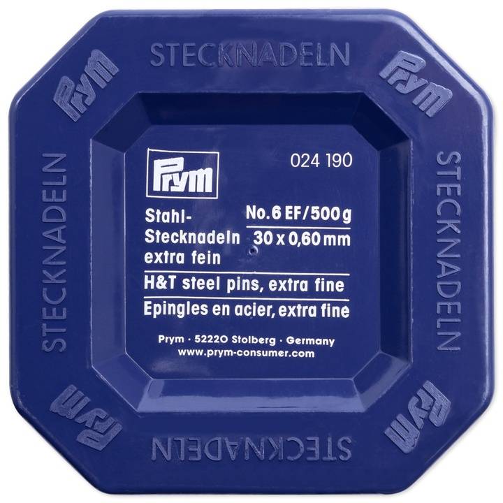 Pins, 0.60 x 30mm, silver-coloured, 500g, plastic box
